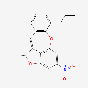 molecular formula C19H15NO4 B4327787 7-allyl-1-methyl-4-nitro-1H-benzo[b]furo[4,3,2-ef][1]benzoxepine 