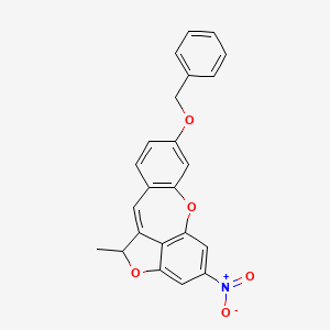 molecular formula C23H17NO5 B4327790 8-(benzyloxy)-1-methyl-4-nitro-1H-benzo[b]furo[4,3,2-ef][1]benzoxepine 