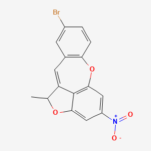molecular formula C16H10BrNO4 B4327794 9-bromo-1-methyl-4-nitro-1H-benzo[b]furo[4,3,2-ef][1]benzoxepine 