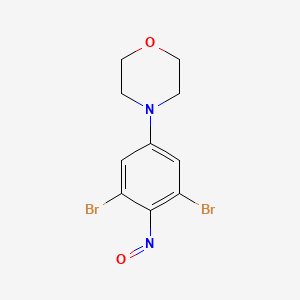 molecular formula C10H10Br2N2O2 B4327806 4-(3,5-dibromo-4-nitrosophenyl)morpholine 