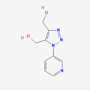 molecular formula C9H10N4O2 B4327919 (1-pyridin-3-yl-1H-1,2,3-triazole-4,5-diyl)dimethanol 
