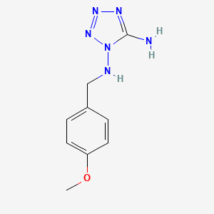 molecular formula C9H12N6O B4327930 N~1~-(4-methoxybenzyl)-1H-tetrazole-1,5-diamine 