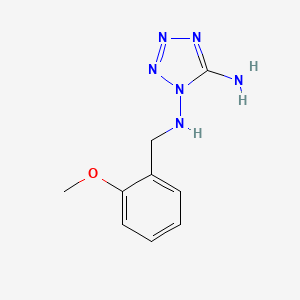 molecular formula C9H12N6O B4327935 N~1~-(2-methoxybenzyl)-1H-tetrazole-1,5-diamine 