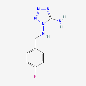 molecular formula C8H9FN6 B4327940 N~1~-(4-fluorobenzyl)-1H-tetrazole-1,5-diamine 