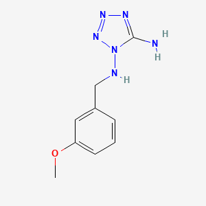molecular formula C9H12N6O B4327947 N~1~-(3-methoxybenzyl)-1H-tetrazole-1,5-diamine 