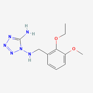 molecular formula C11H16N6O2 B4327952 N~1~-(2-ethoxy-3-methoxybenzyl)-1H-tetrazole-1,5-diamine 