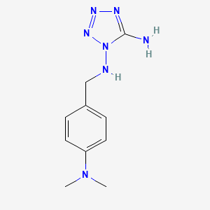 molecular formula C10H15N7 B4327958 N~1~-[4-(dimethylamino)benzyl]-1H-tetrazole-1,5-diamine 