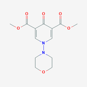 molecular formula C13H16N2O6 B4327991 dimethyl 1-morpholin-4-yl-4-oxo-1,4-dihydropyridine-3,5-dicarboxylate 