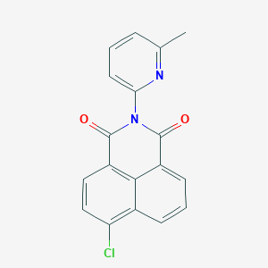 molecular formula C18H11ClN2O2 B432804 6-chloro-2-(6-methyl-2-pyridinyl)-1H-benzo[de]isoquinoline-1,3(2H)-dione CAS No. 328016-19-9