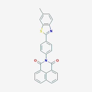 molecular formula C26H16N2O2S B432810 2-[4-(6-methyl-1,3-benzothiazol-2-yl)phenyl]-1H-benzo[de]isoquinoline-1,3(2H)-dione CAS No. 327170-63-8