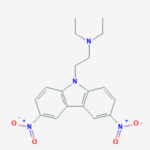 molecular formula C18H20N4O4 B432813 2-(3,6-二硝基咔唑-9-基)-N,N-二乙基乙胺 CAS No. 324780-02-1