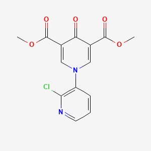 molecular formula C14H11ClN2O5 B4328152 dimethyl 2'-chloro-4-oxo-4H-1,3'-bipyridine-3,5-dicarboxylate 