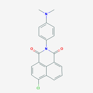 molecular formula C20H15ClN2O2 B432830 6-chloro-2-(4-(dimethylamino)phenyl)-1H-benzo[de]isoquinoline-1,3(2H)-dione CAS No. 701225-99-2
