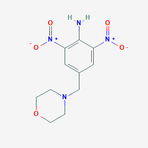 molecular formula C11H14N4O5 B4328312 4-(morpholin-4-ylmethyl)-2,6-dinitroaniline 
