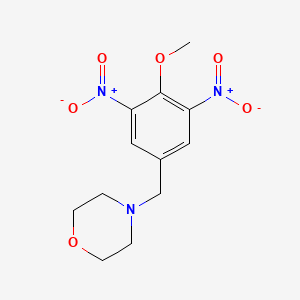 molecular formula C12H15N3O6 B4328314 4-(4-methoxy-3,5-dinitrobenzyl)morpholine 