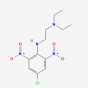 molecular formula C12H17ClN4O4 B4328322 (4-chloro-2,6-dinitrophenyl)[2-(diethylamino)ethyl]amine 