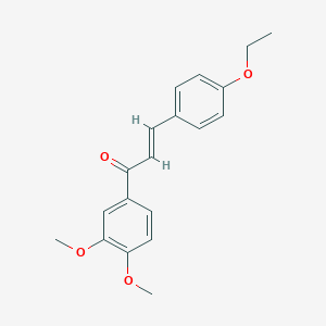 molecular formula C19H20O4 B432833 1-(3,4-Dimethoxyphenyl)-3-(4-ethoxyphenyl)-2-propen-1-one CAS No. 214264-40-1