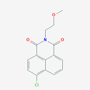 molecular formula C15H12ClNO3 B432834 6-氯-2-(2-甲氧基乙基)-1H-苯并[de]异喹啉-1,3(2H)-二酮 CAS No. 651768-42-2