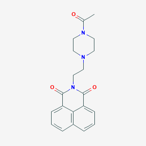 molecular formula C20H21N3O3 B432836 2-(2-(4-acetylpiperazin-1-yl)ethyl)-1H-benzo[de]isoquinoline-1,3(2H)-dione CAS No. 723250-15-5