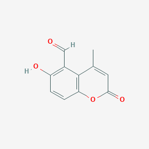 molecular formula C11H8O4 B432839 6-hydroxy-4-methyl-2-oxo-2H-chromene-5-carbaldehyde CAS No. 91136-60-6