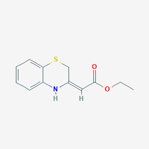 molecular formula C12H13NO2S B4328512 ethyl 2H-1,4-benzothiazin-3(4H)-ylideneacetate 