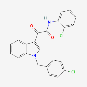 molecular formula C23H16Cl2N2O2 B4328520 2-[1-(4-chlorobenzyl)-1H-indol-3-yl]-N-(2-chlorophenyl)-2-oxoacetamide 