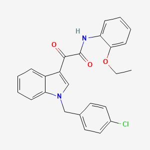 molecular formula C25H21ClN2O3 B4328529 2-[1-(4-chlorobenzyl)-1H-indol-3-yl]-N-(2-ethoxyphenyl)-2-oxoacetamide 