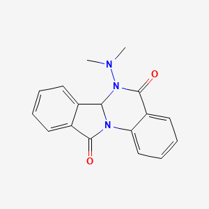 molecular formula C17H15N3O2 B4328622 6-(dimethylamino)-6,6a-dihydroisoindolo[2,1-a]quinazoline-5,11-dione 