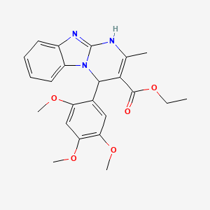 molecular formula C23H25N3O5 B4328709 ethyl 2-methyl-4-(2,4,5-trimethoxyphenyl)-1,4-dihydropyrimido[1,2-a]benzimidazole-3-carboxylate 