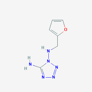 molecular formula C6H8N6O B4328716 N~1~-(2-furylmethyl)-1H-tetrazole-1,5-diamine 