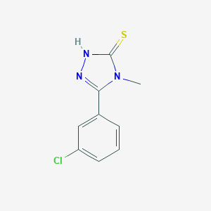 molecular formula C9H8ClN3S B432884 5-(3-chlorophenyl)-4-methyl-4H-1,2,4-triazole-3-thiol CAS No. 345972-04-5