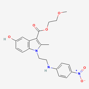 2-methoxyethyl 5-hydroxy-2-methyl-1-{2-[(4-nitrophenyl)amino]ethyl}-1H-indole-3-carboxylate