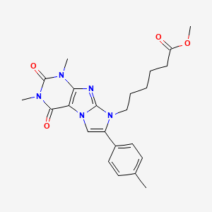 methyl 6-[1,3-dimethyl-7-(4-methylphenyl)-2,4-dioxo-1,2,3,4-tetrahydro-8H-imidazo[2,1-f]purin-8-yl]hexanoate