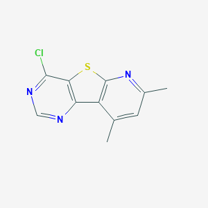 molecular formula C11H8ClN3S B432894 4-Chloro-7,9-dimethylpyrido[3',2':4,5]thieno[3,2-d]pyrimidine CAS No. 67795-48-6