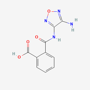 molecular formula C10H8N4O4 B4329005 2-{[(4-amino-1,2,5-oxadiazol-3-yl)amino]carbonyl}benzoic acid 