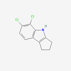 molecular formula C11H9Cl2N B4329049 5,6-dichloro-1,2,3,4-tetrahydrocyclopenta[b]indole 