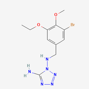 molecular formula C11H15BrN6O2 B4329063 N~1~-(3-bromo-5-ethoxy-4-methoxybenzyl)-1H-tetrazole-1,5-diamine 
