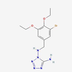 molecular formula C12H17BrN6O2 B4329067 N~1~-(3-bromo-4,5-diethoxybenzyl)-1H-tetrazole-1,5-diamine 