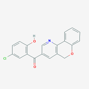 molecular formula C19H12ClNO3 B432907 (5-chloro-2-hydroxyphenyl)(5H-chromeno[4,3-b]pyridin-3-yl)methanone CAS No. 178808-86-1