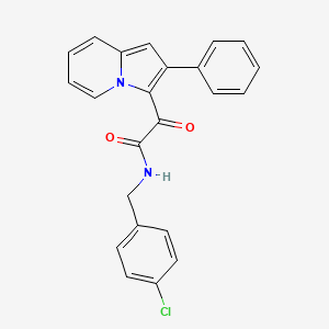 molecular formula C23H17ClN2O2 B4329078 N-(4-chlorobenzyl)-2-oxo-2-(2-phenylindolizin-3-yl)acetamide 