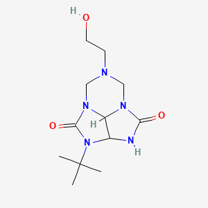 molecular formula C12H21N5O3 B4329096 2-tert-butyl-6-(2-hydroxyethyl)tetrahydro-5H-2,3,4a,6,7a-pentaazacyclopenta[cd]indene-1,4(2H,3H)-dione 
