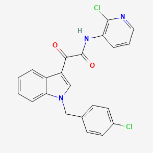 molecular formula C22H15Cl2N3O2 B4329119 2-[1-(4-chlorobenzyl)-1H-indol-3-yl]-N-(2-chloropyridin-3-yl)-2-oxoacetamide 