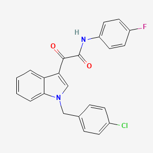 molecular formula C23H16ClFN2O2 B4329133 2-[1-(4-chlorobenzyl)-1H-indol-3-yl]-N-(4-fluorophenyl)-2-oxoacetamide 