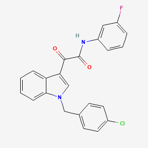 2-[1-(4-chlorobenzyl)-1H-indol-3-yl]-N-(3-fluorophenyl)-2-oxoacetamide