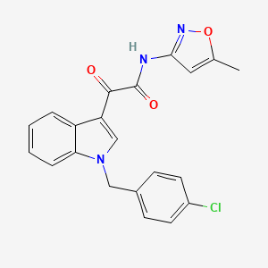 molecular formula C21H16ClN3O3 B4329150 2-[1-(4-chlorobenzyl)-1H-indol-3-yl]-N-(5-methylisoxazol-3-yl)-2-oxoacetamide CAS No. 501921-66-0