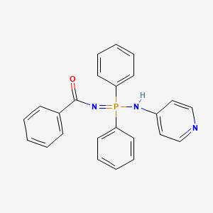 molecular formula C24H20N3OP B4329250 N-[diphenyl(pyridin-4-ylamino)phosphoranylidene]benzamide 
