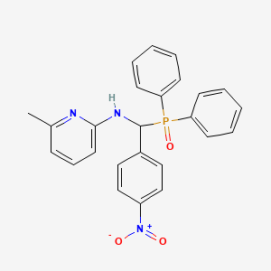 molecular formula C25H22N3O3P B4329258 N-[(diphenylphosphoryl)(4-nitrophenyl)methyl]-6-methylpyridin-2-amine 