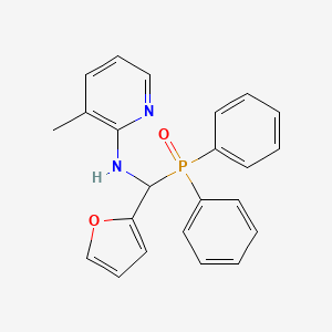 molecular formula C23H21N2O2P B4329265 N-[(diphenylphosphoryl)(2-furyl)methyl]-3-methylpyridin-2-amine 