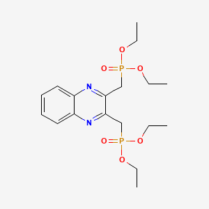 molecular formula C18H28N2O6P2 B4329268 tetraethyl [quinoxaline-2,3-diylbis(methylene)]bis(phosphonate) 