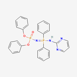 molecular formula C28H24N4O3P2 B4329282 diphenyl [diphenyl(pyrimidin-2-ylamino)phosphoranylidene]amidophosphate 